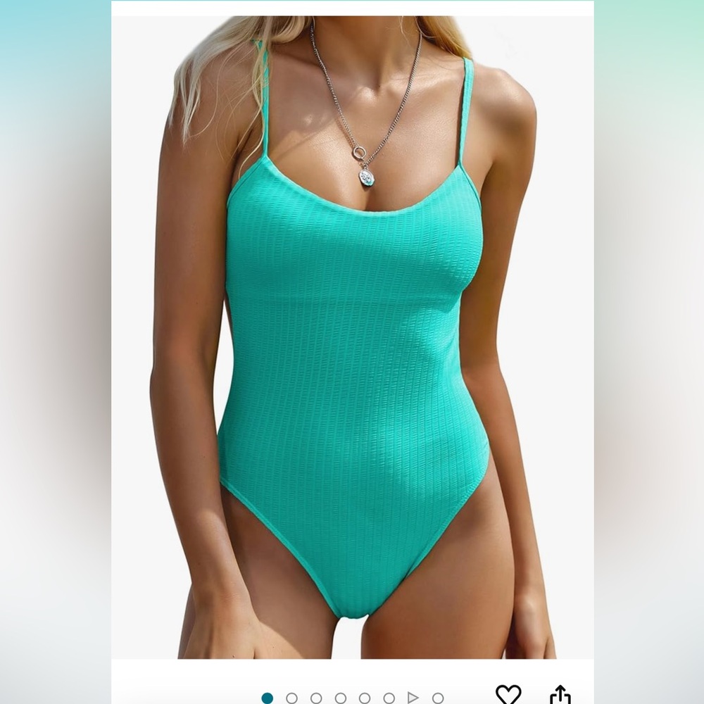 Zaful Teal One-Piece Swimsuit